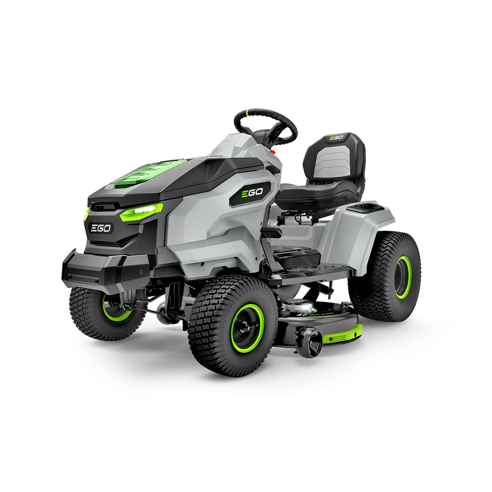 EGO POWER+ 42” T6 Riding Lawn Tractor Kit (6-6.0Ah Batteries, Turbo 700W Charger, ACA1000 Charging Adaptor)