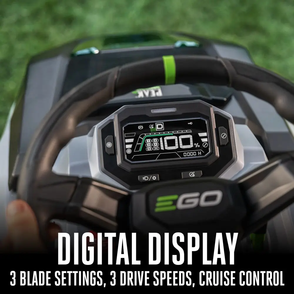 EGO POWER+ 42” T6 Riding Lawn Tractor Kit (6-6.0Ah Batteries, Turbo 700W Charger, ACA1000 Charging Adaptor) - Image 7