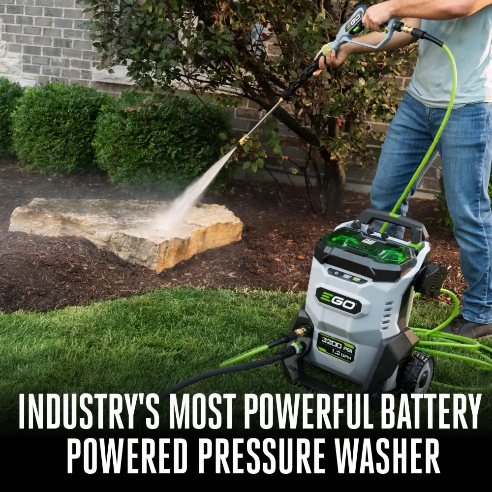EGO POWER+ 3200 PSI Pressure Washer Kit (2* 6.0Ah Batteries & 320w Charger) - Image 5