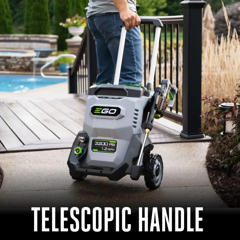 EGO POWER+ 3200 PSI Pressure Washer Kit (2* 6.0Ah Batteries & 320w Charger) - Image 9
