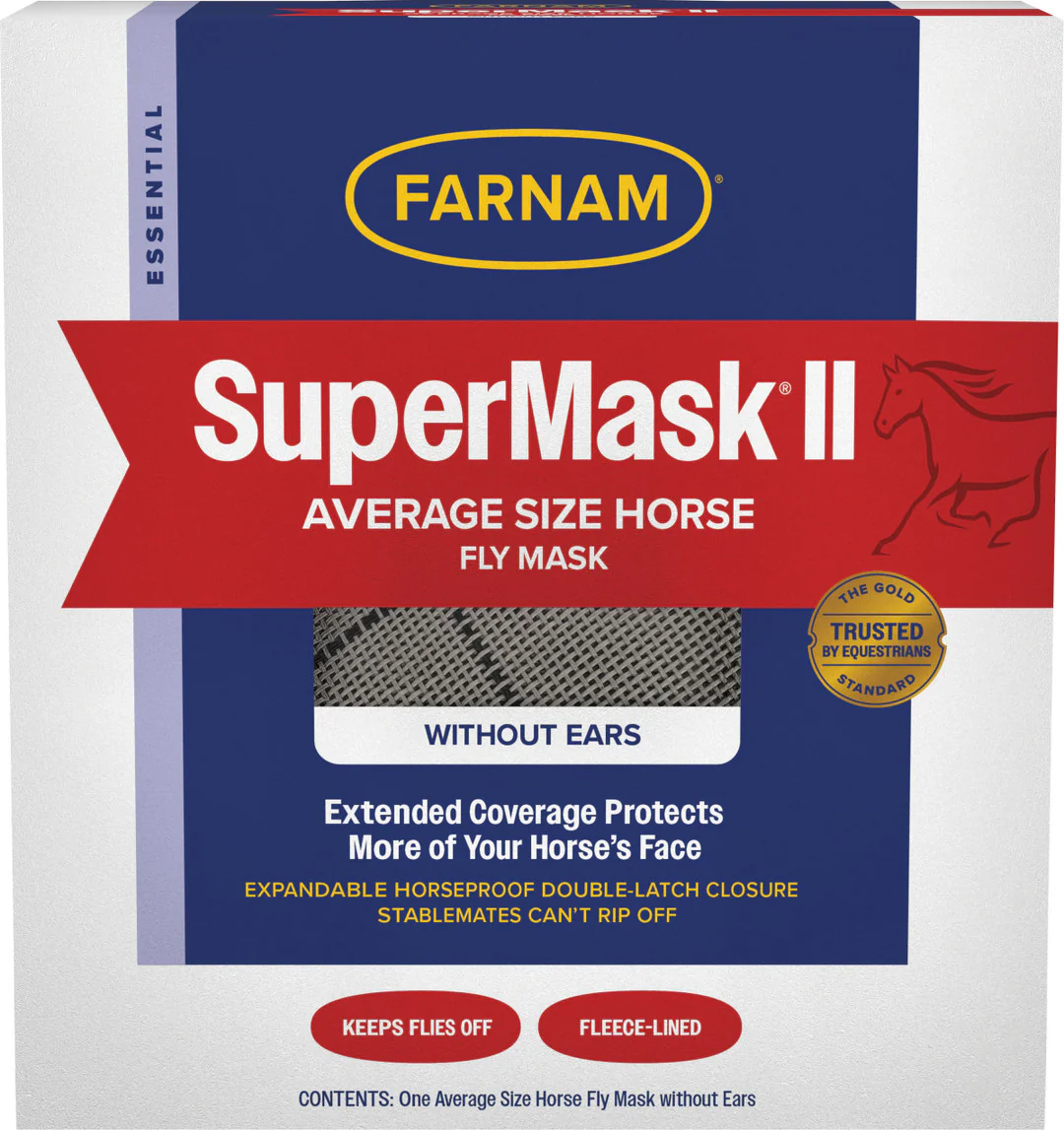 Farnam Supermask II Classic (Without Ears) Equine Fly Mask - Image 2