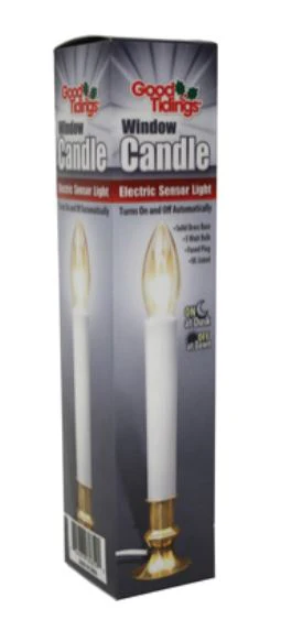 9" Electric Window Candle with Automatic Sensor