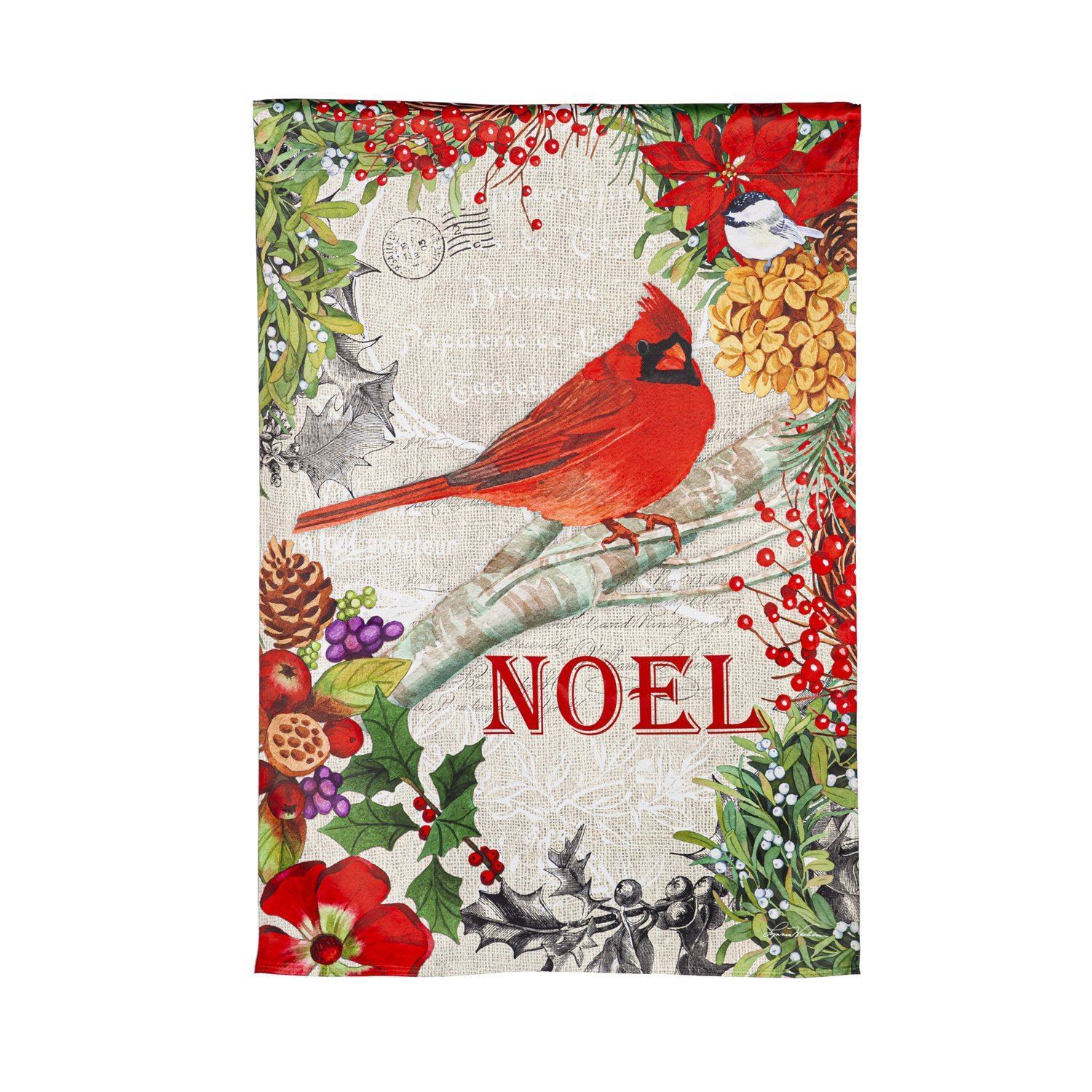 Christmas Meadow House Suede Flag