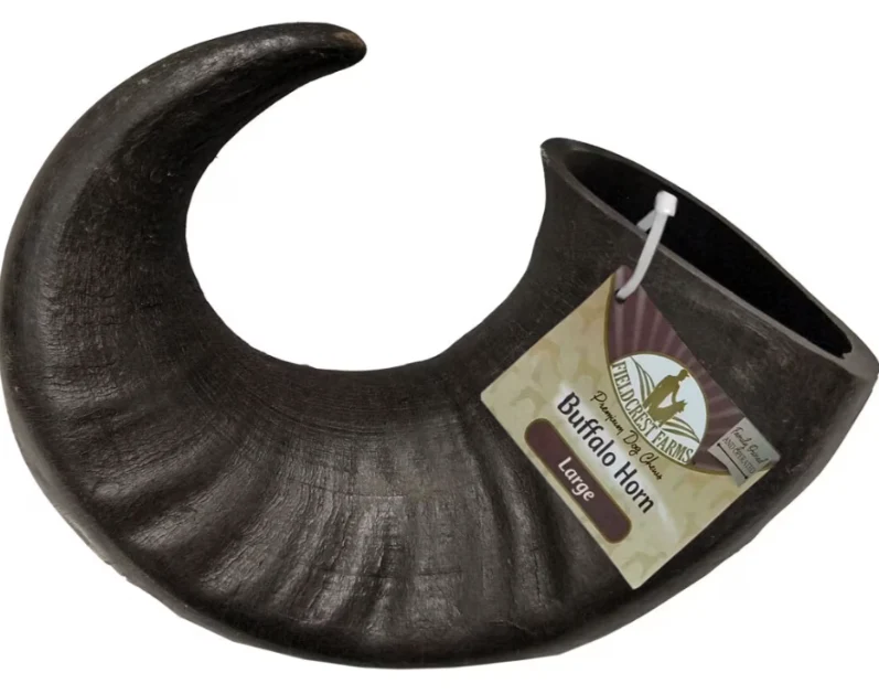 Fieldcrest Farms Buffalo Horn Dog Chew, Black