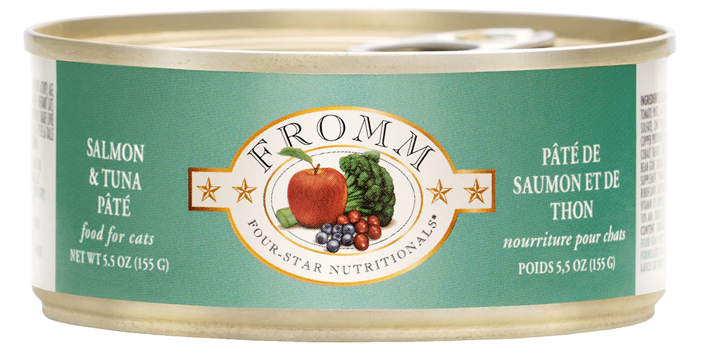 Fromm Four Star Salmon & Tuna Pate Canned Cat Food, 3oz