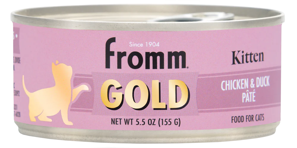 Fromm Gold Kitten Chicken & Duck Pate Canned Cat Food, 5.5oz