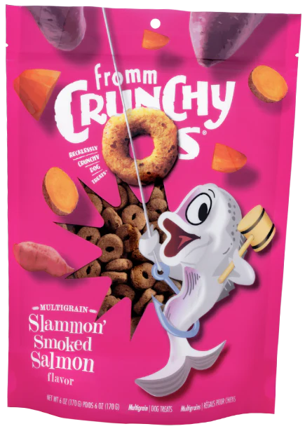 Fromm Crunchy O's Slammon' Smoked Salmon Flavor Dog Treats
