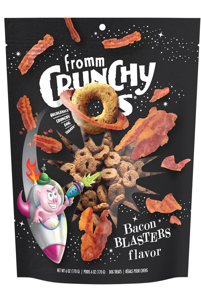 Fromm Crunchy O's  Bacon Blast Dog Treats