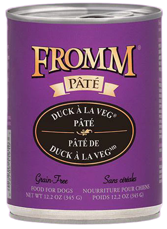 Fromm Grain Free Duck À La Veg® Pâté Canned Dog Food, 12.2 oz