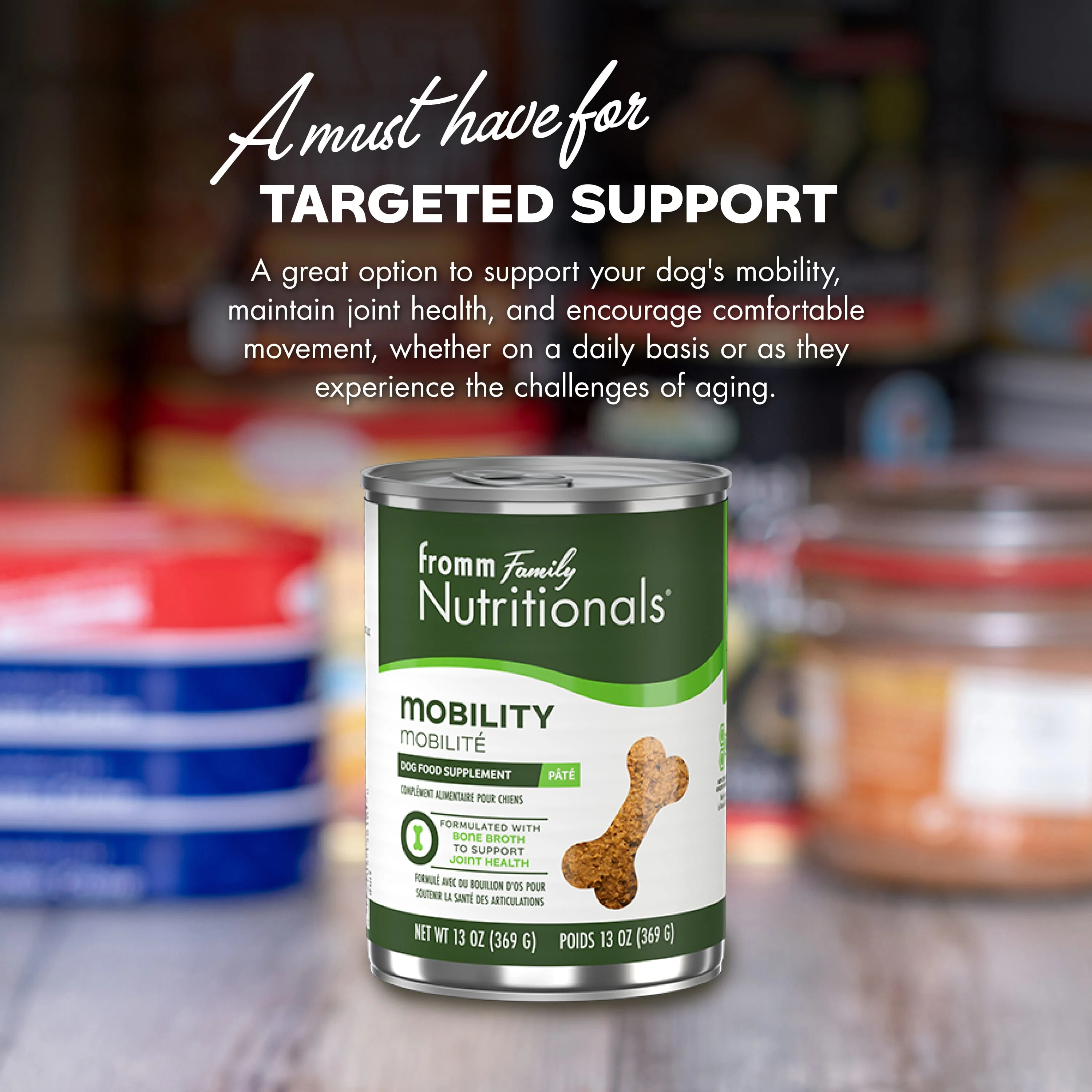 Fromm Nutritionals Mobility Dog Food Supplement Pâté, 13oz - Image 4