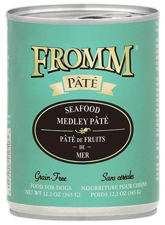 Fromm Grain Free Seafood Medley Pâté Canned Dog Food, 12.2 oz
