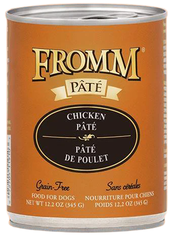 Fromm Grain Free Chicken Pâté Canned Dog Food, 12.2 oz