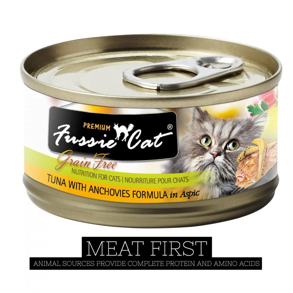Fussie Cat Premium Tuna with Anchovies Formula in Aspic Canned Food - Image 2