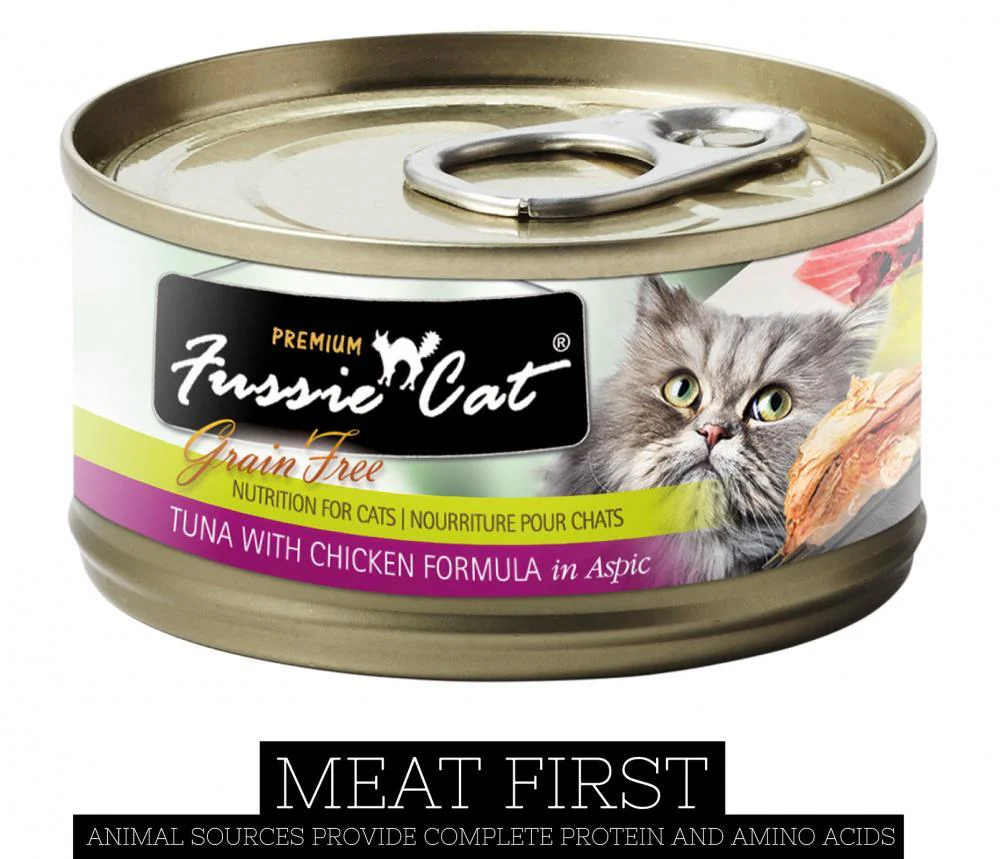 Fussie Cat Premium Tuna with Chicken Formula in Aspic Canned Food - Image 2