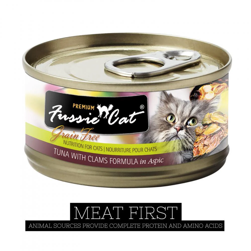 Fussie Cat Premium Tuna with Clams Formula in Aspic Canned Food - Image 2