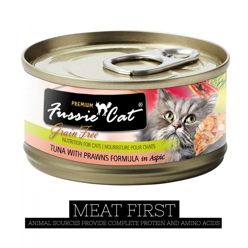 Fussie Cat Premium Tuna with Prawns Formula in Aspic Canned Food - Image 2