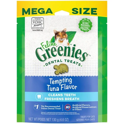 Greenies Feline Dental Tempting Tuna Flavor Cat Treats