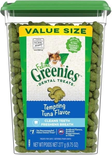 Greenies Feline Dental Tempting Tuna Flavor Cat Treats - Image 2