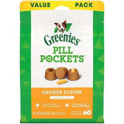 Greenies Pill Pockets Canine Chicken Flavor Dog Treats - Image 2