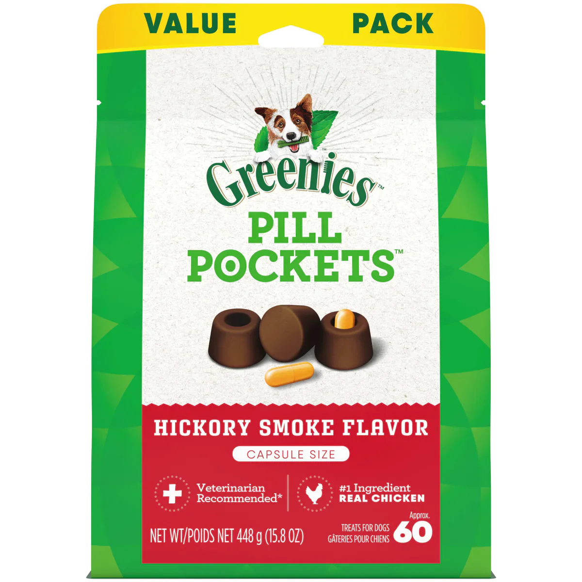 Greenies Pill Pockets Canine Hickory Smoke Flavor Dog Treats - Image 3