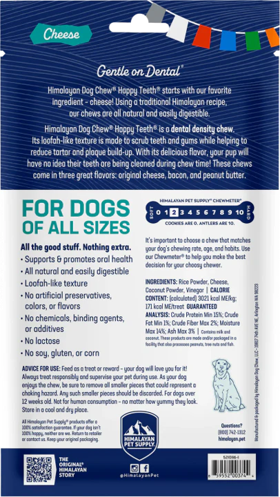 Himalayan Dog Chew Happy Teeth Cheese - Image 2