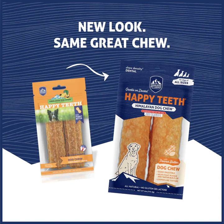 Himalayan Dog Chew Happy Teeth Peanut Butter - Image 3