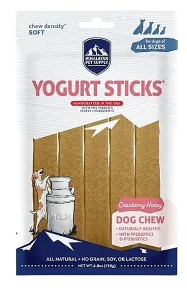 Himalayan Dog Chews Yogurt Sticks, Cranberry Honey, 4.8oz