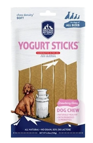 Himalayan Dog Chews Yogurt Sticks, Strawberry Honey, 4.8oz