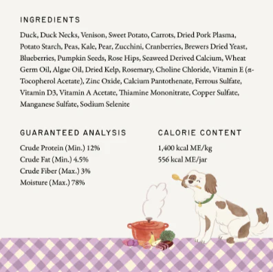humbl Duck & Venison Pantry Jar Dog Food, 14oz - Image 5