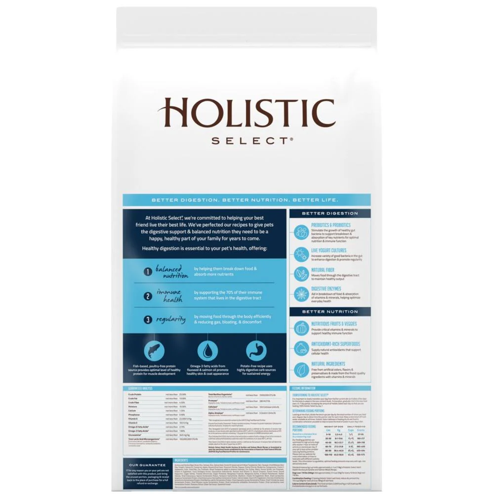 Holistic Select Natural Adult Health Anchovy, Sardine, and Salmon Meal Recipe Dry Dog Food - Image 2