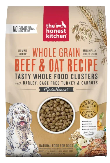 The Honest Kitchen Whole Grain Beef & Oat Whole Food Clusters for Dogs