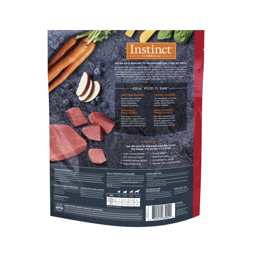 Instinct Raw Frozen Bites Real Beef Recipe - Image 2