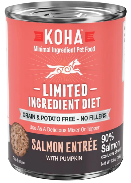 KOHA Limited Ingredient Diet Salmon Entrée Canned Dog Food, 13oz