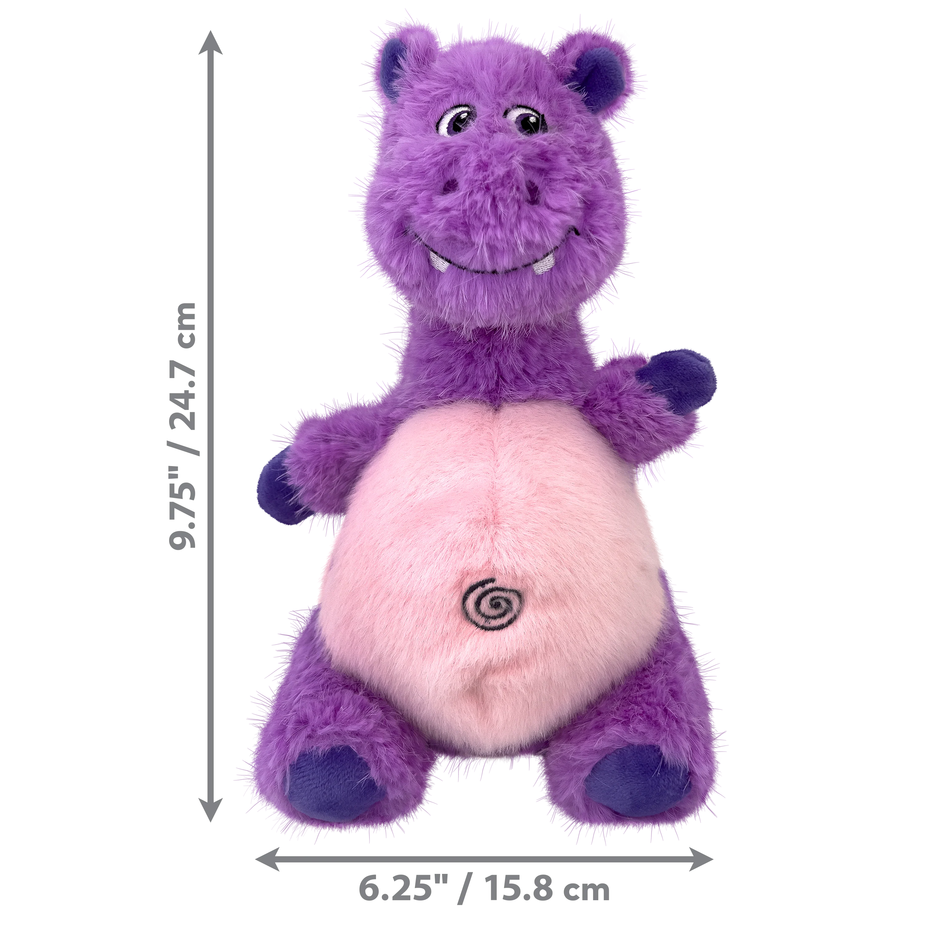 KONG Knots Belly Hippo, Medium/Large Dog Toy - Image 2
