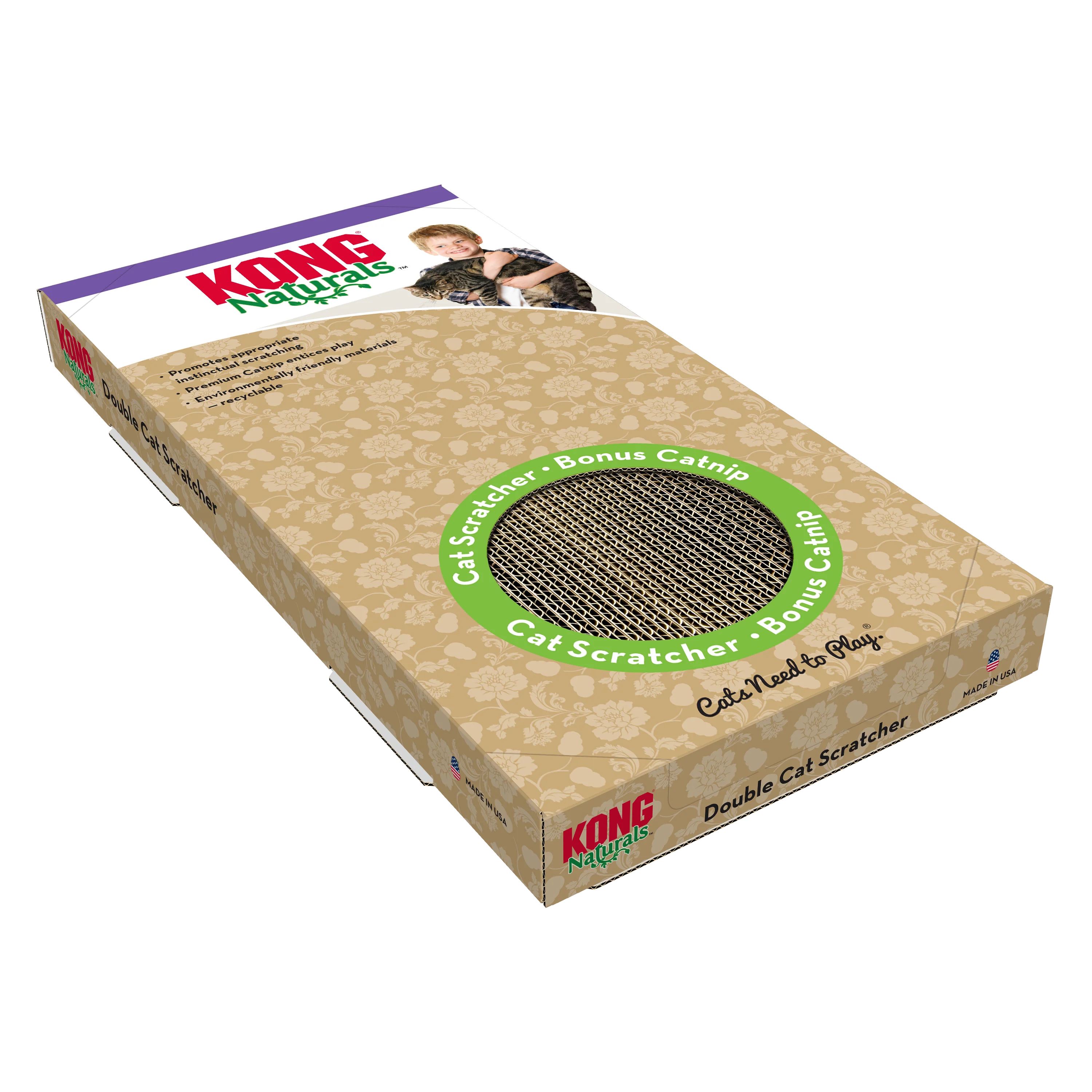 KONG Naturals Cat Scratcher Double