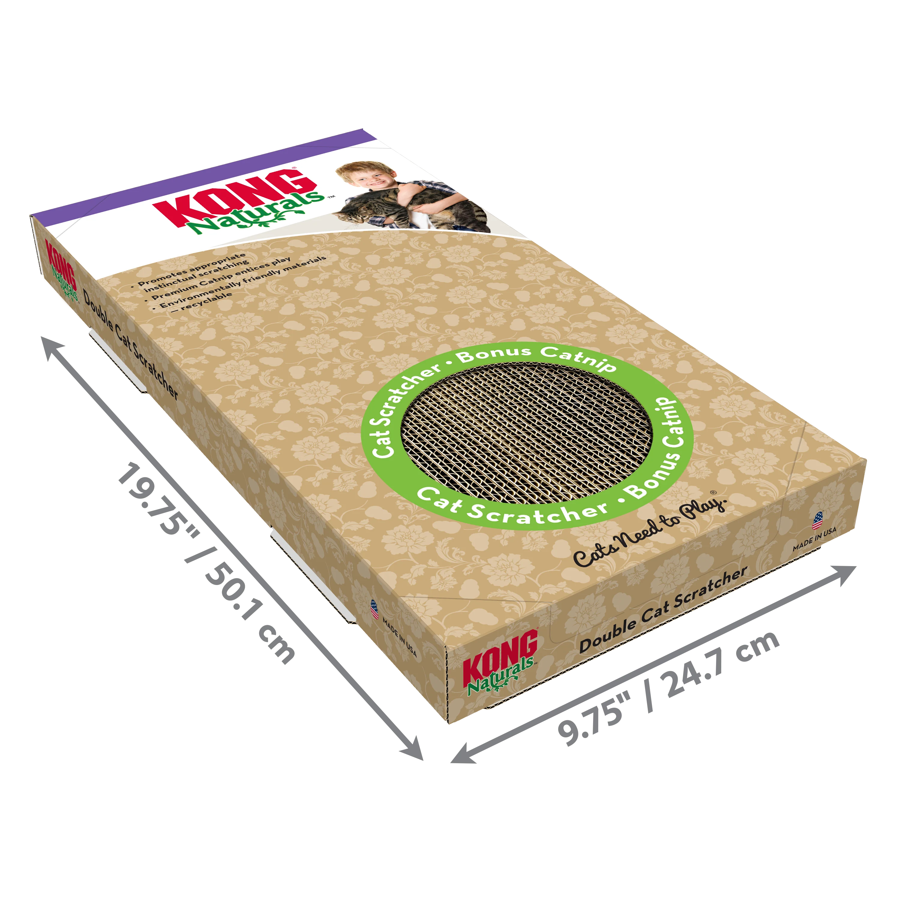 KONG Naturals Cat Scratcher Double - Image 2