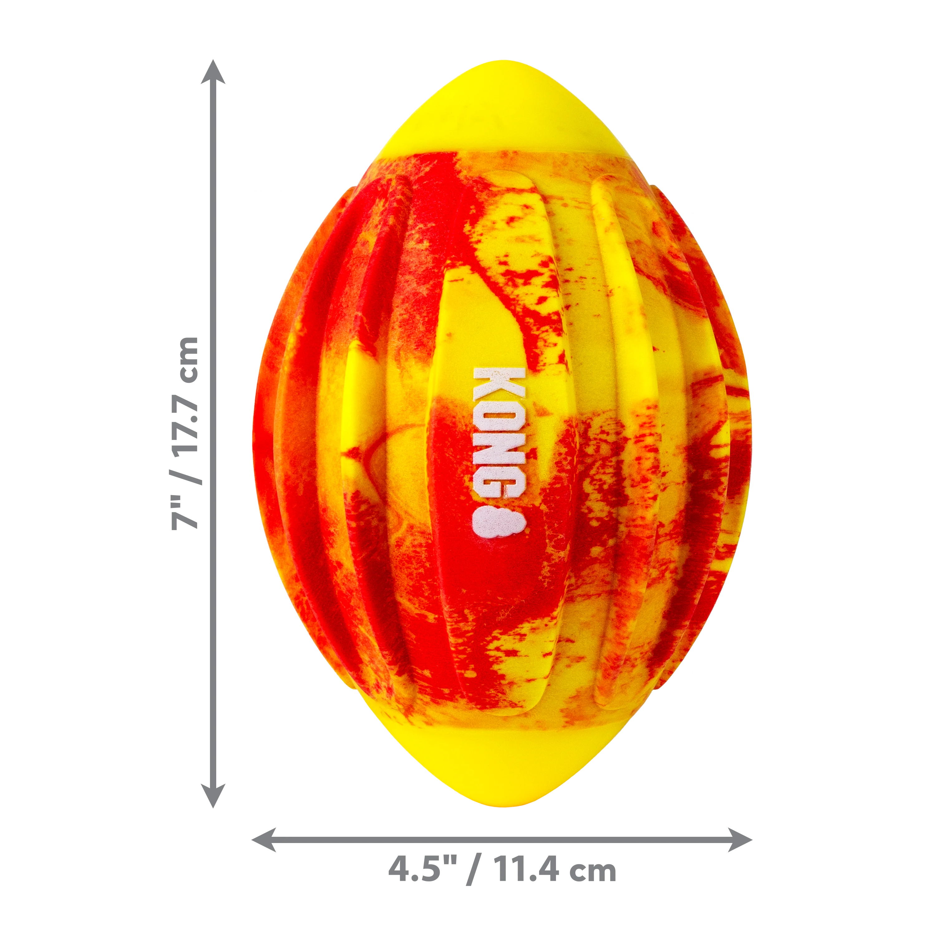KONG FlexBall Football, Medium Dog Toy - Image 2