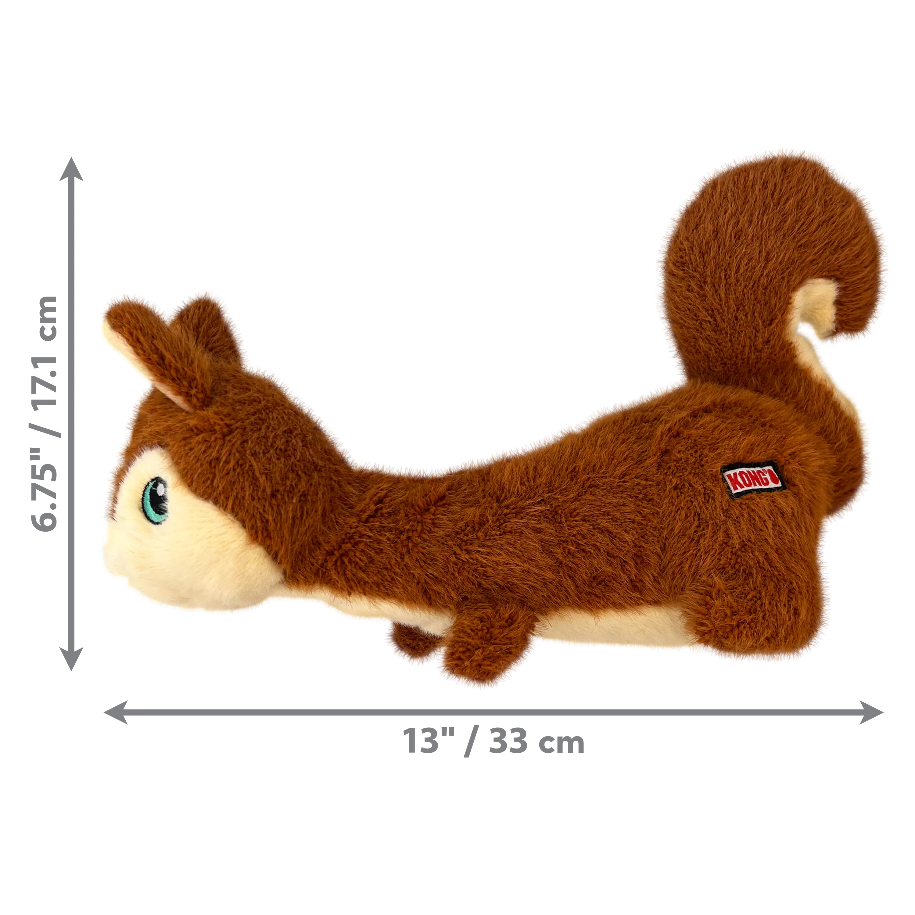 KONG Scruffs Squirrel Dog Toy, Medium/Large - Image 2