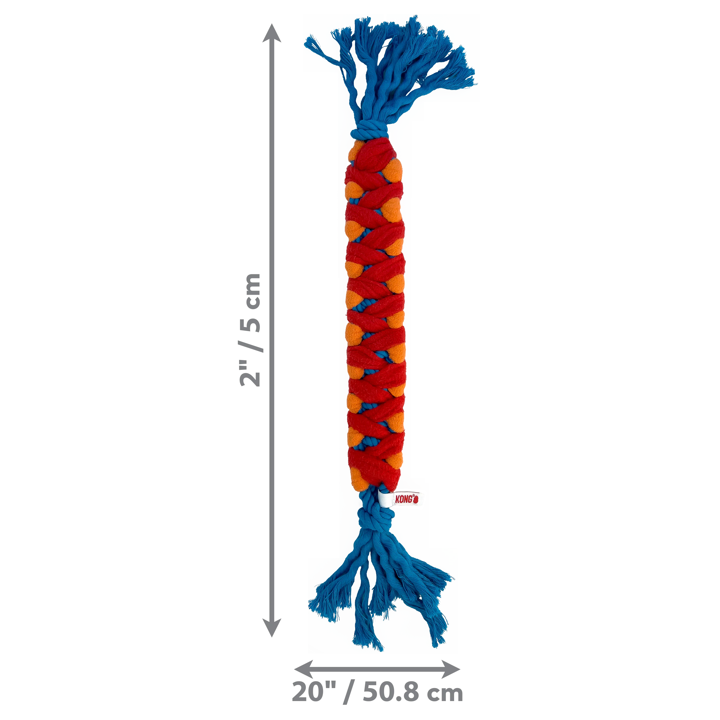 KONG Rope Rally Stick, Medium Dog Toy - Image 2
