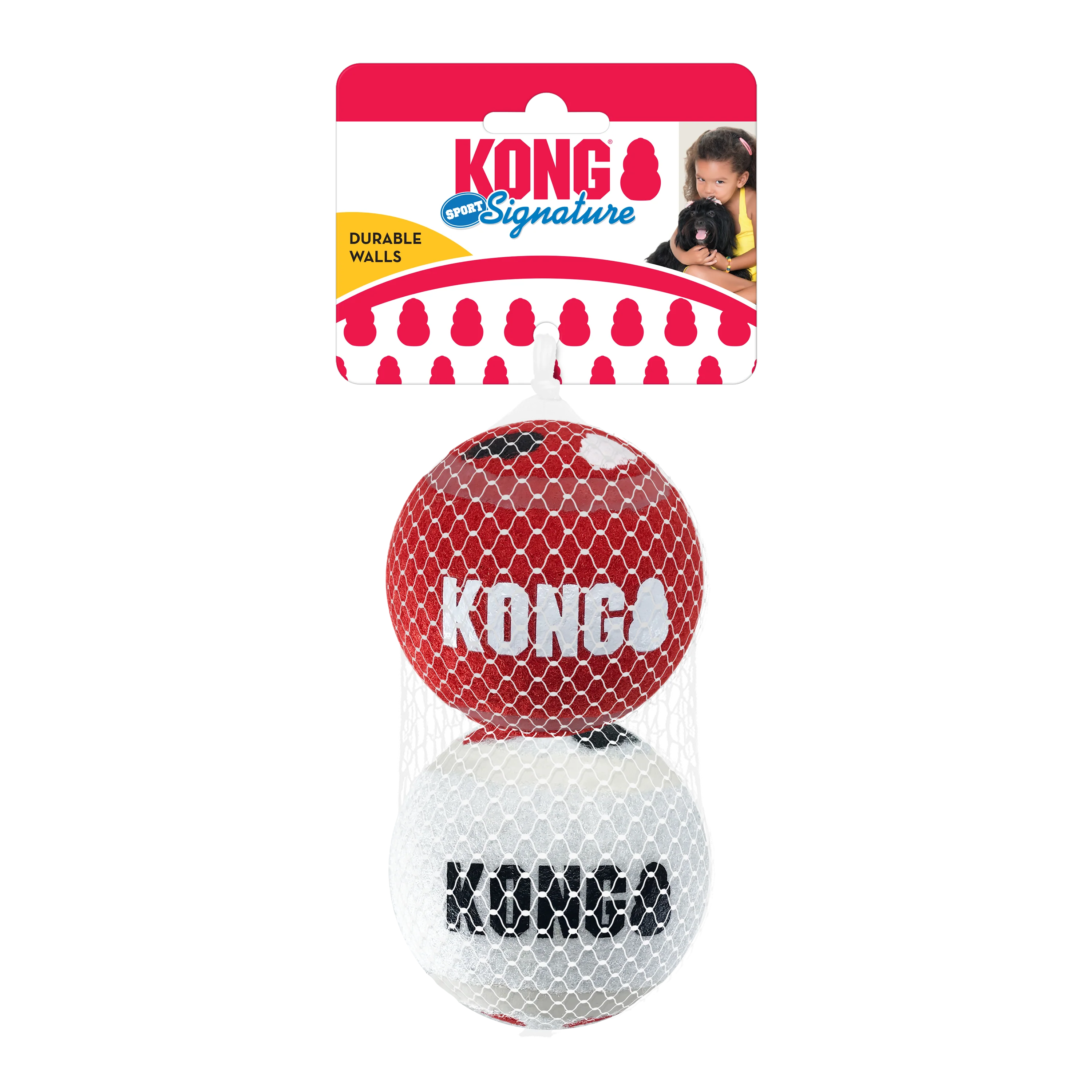 KONG Signature Sport Balls for Dogs, 2pk