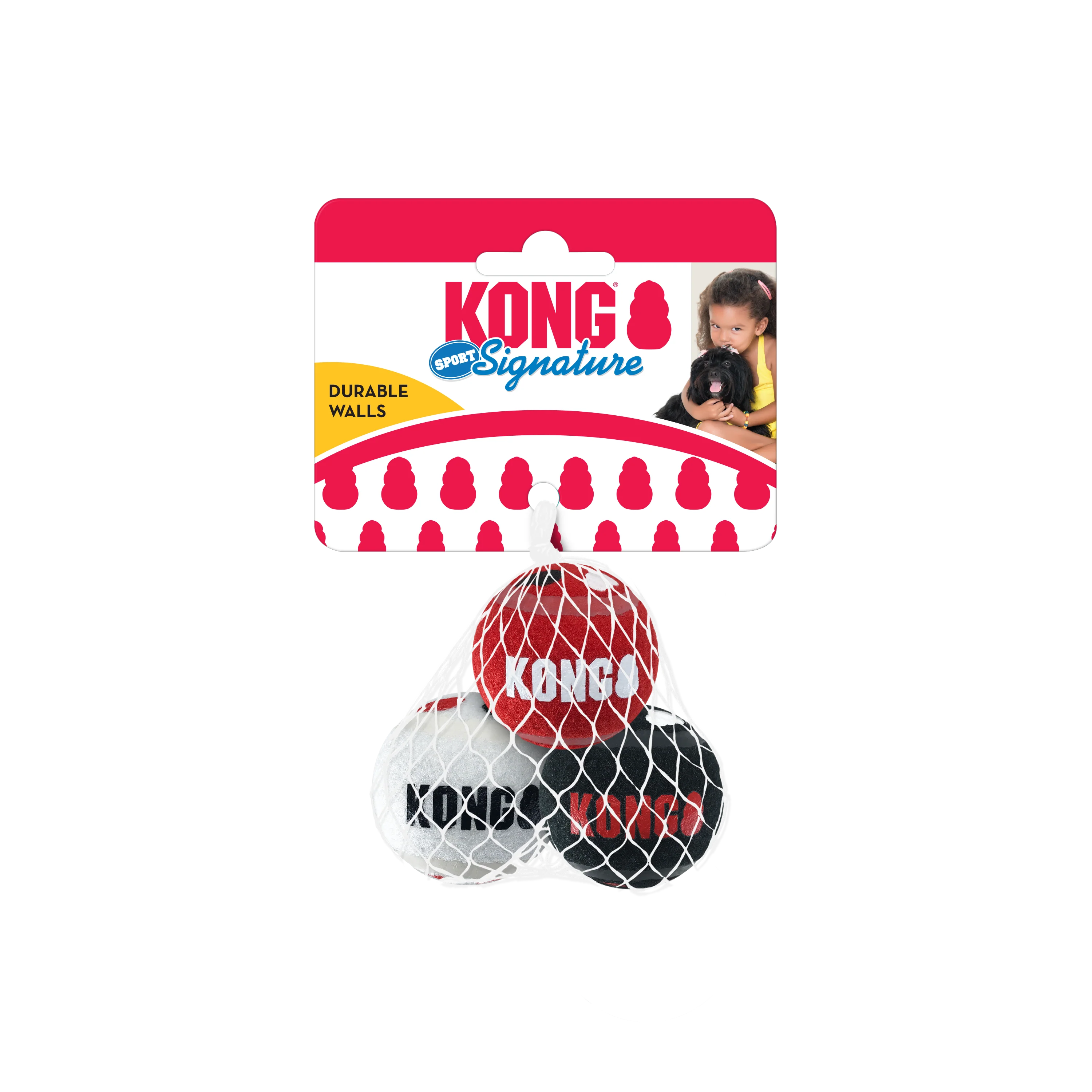 KONG Signature Sport Balls for Dogs 3pk