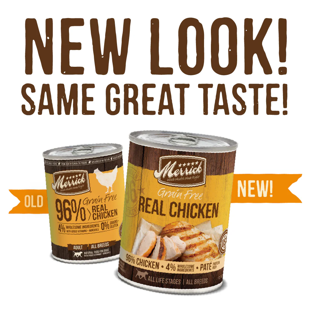 Merrick Grain Free 96% Real Chicken Canned Dog Food - Image 3