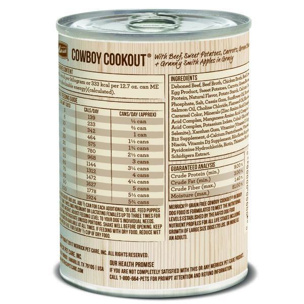 Merrick Grain Free Cowboy Cookout Canned Dog Food - Image 2