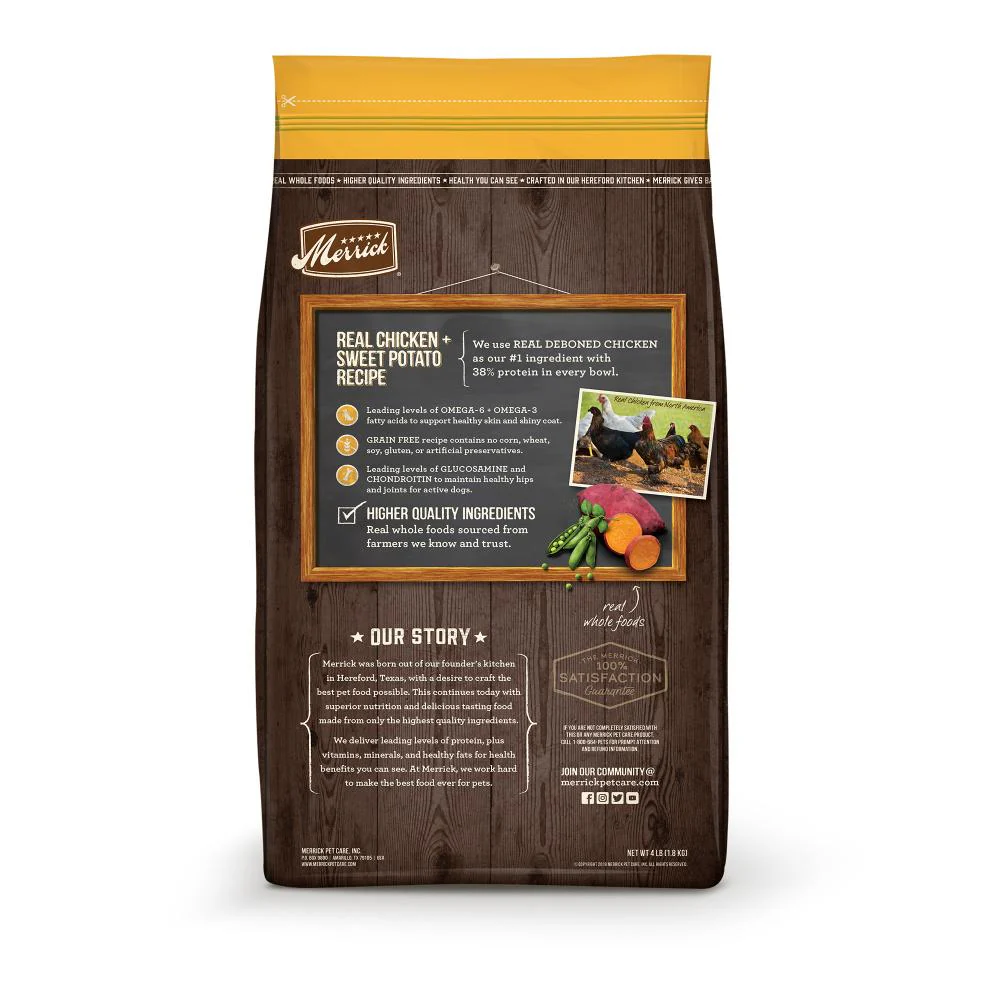 Merrick Grain Free Real Chicken and Sweet Potato Dry Dog Food - Image 2