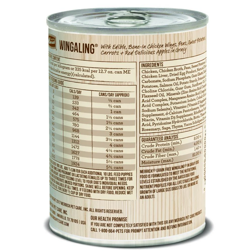 Merrick Grain Free Wingaling Canned Dog Food - Image 2