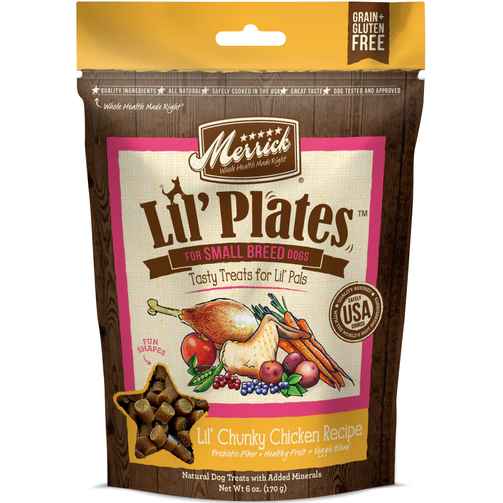 Merrick Lil' Plates Grain Free Lil' Chunky Chicken Dog Treats