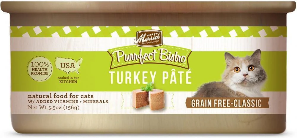 Merrick Purrfect Bistro Turkey Pate Grain Free Canned Cat Food - Image 2