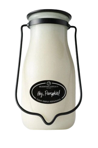 14 oz Milkbottle Candle: Hey, Pumpkin