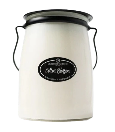 22 oz Butter Jar Candle: Cotton Blossom