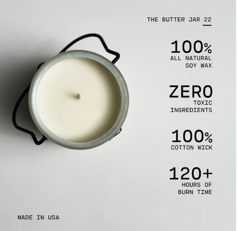 22 oz Butter Jar Candle: Limoncello - Image 2